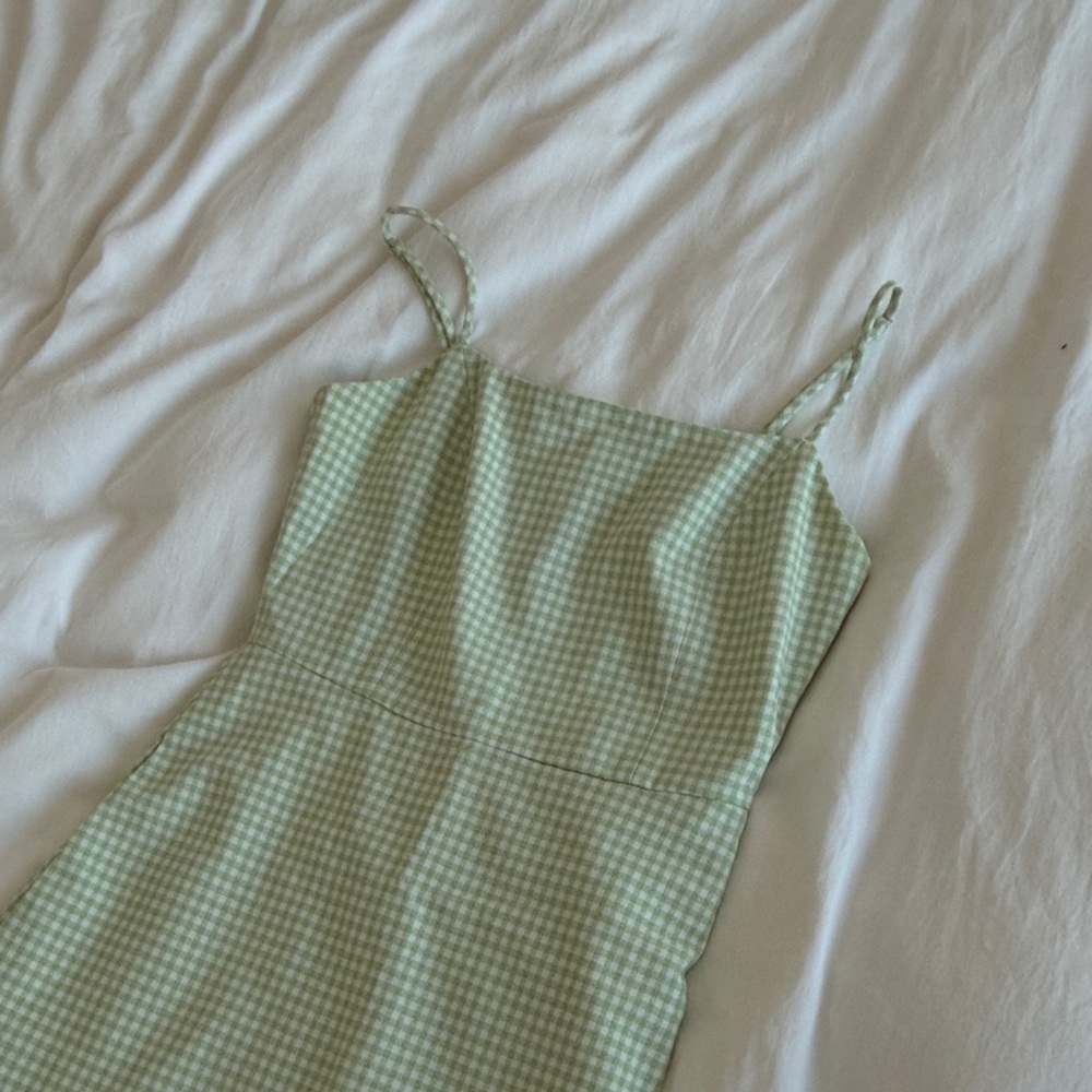 Wilfred Light Green Spaghetti Strap Mini Dress - Picture 4 of 5